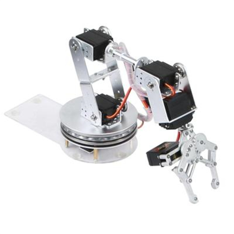 Robot Arm Kit - Brazo Robótico Plateado de 6 Grados