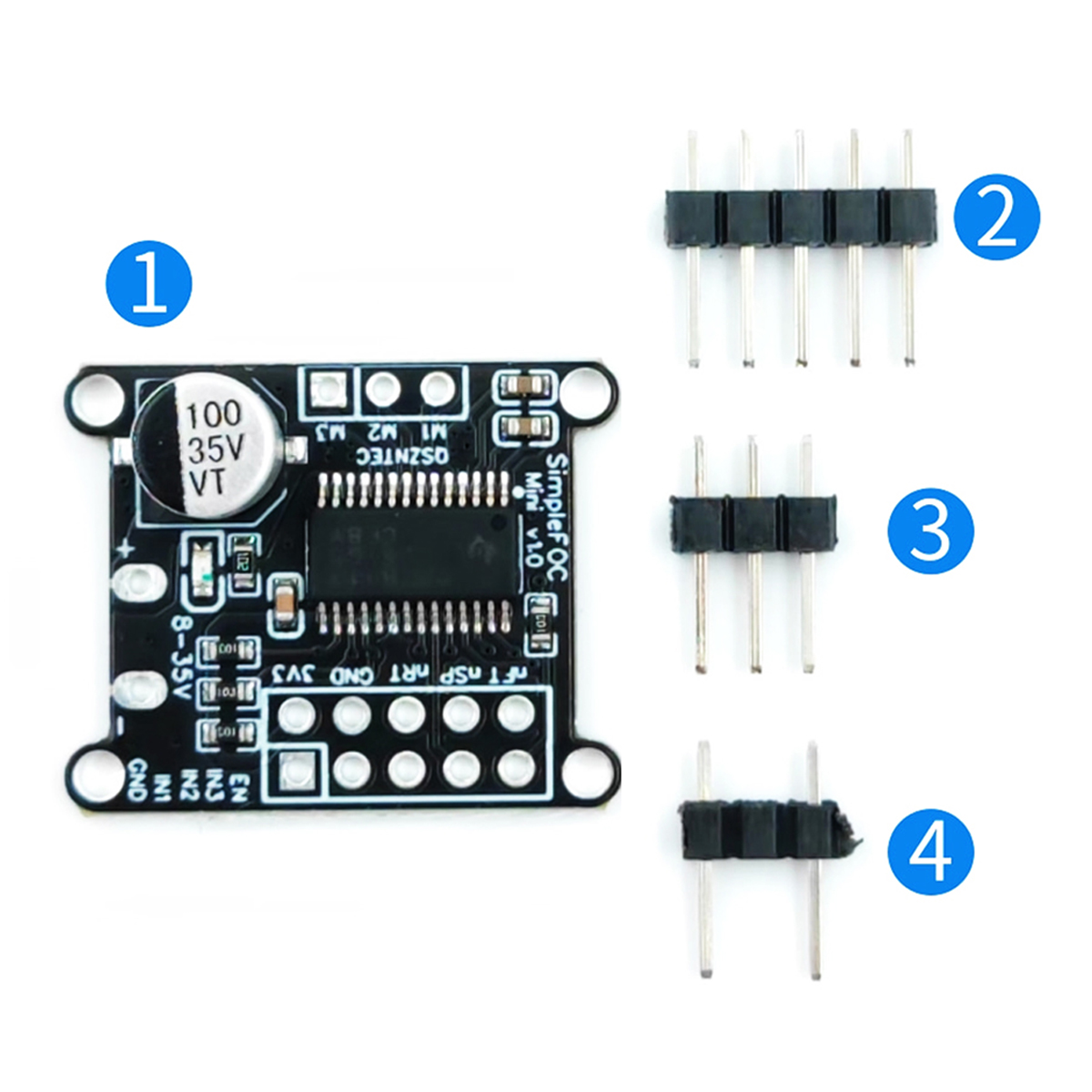 Motor Driver Module - DRV8313 Simple FOC Mini v1.0 Placa