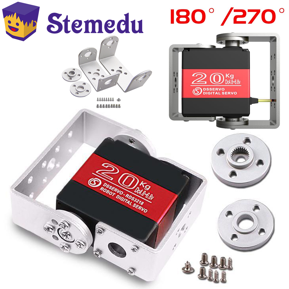 Robot Arm Metal - RDS3218-Servo Digital de doble eje a