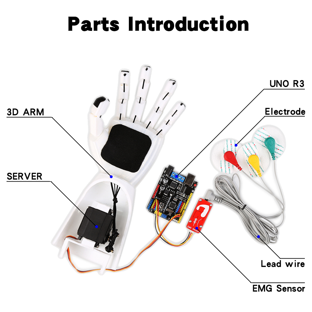 Sensor EMG Brazo robótico Sens - Robot Arm Kit reseña y precio