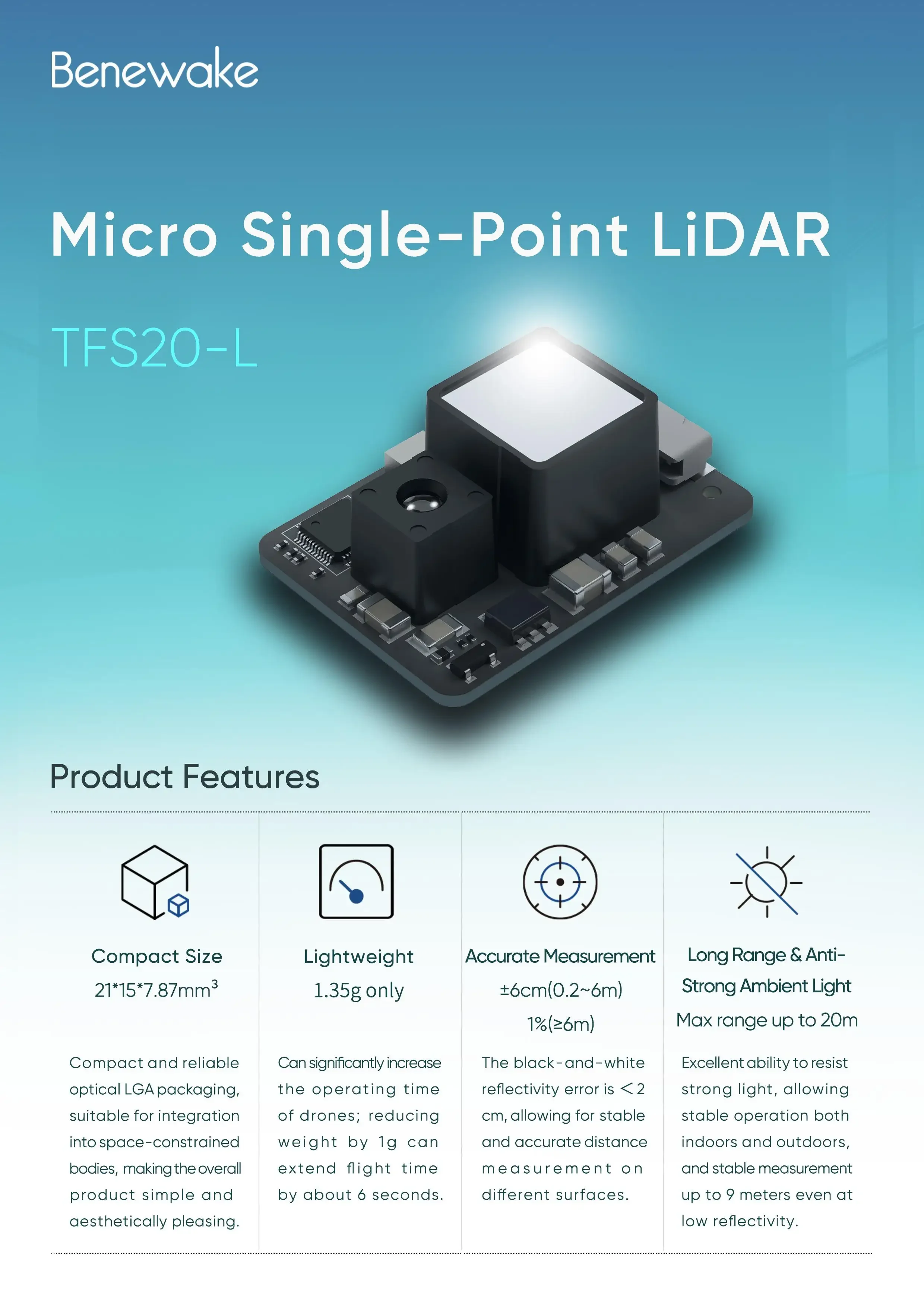 Módulo de Sensor Micro LiDAR B - Arduino Robot reseña y precio