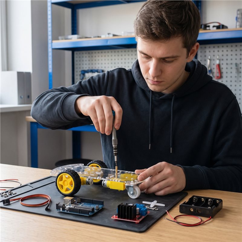 Kit de chasis para coche robot - Arduino Robot reseña y precio