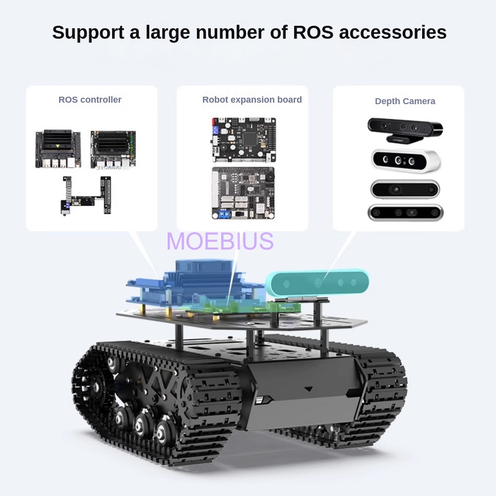 Chasis de tanque de absorción  - Tracked Robot Chassis reseña y precio