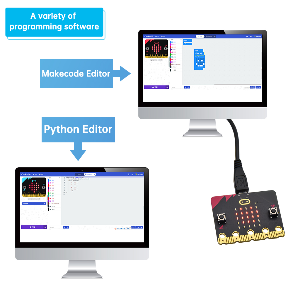 ¡Nuevo! Placa de Desarrollo Of - Microbit Robot reseña y precio